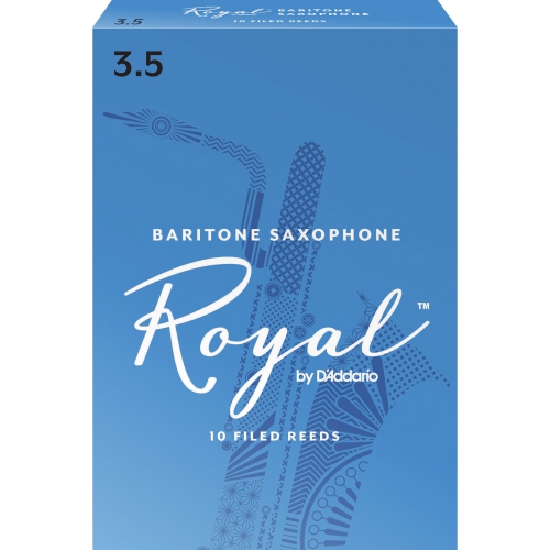 Royal Baritone Saxophone Reeds - #3.5, 10 Box