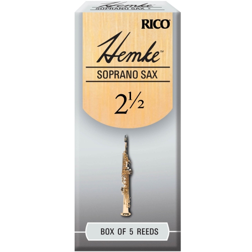 Hemke Soprano Saxophone Reeds - #2.5, 5 Box