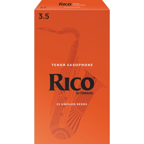 Rico Tenor Saxophone Reeds - #3.5, 25 Box