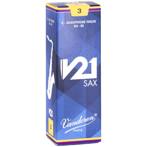 Vandoren V21 Tenor Saxophone Reeds - #3, 5 Box