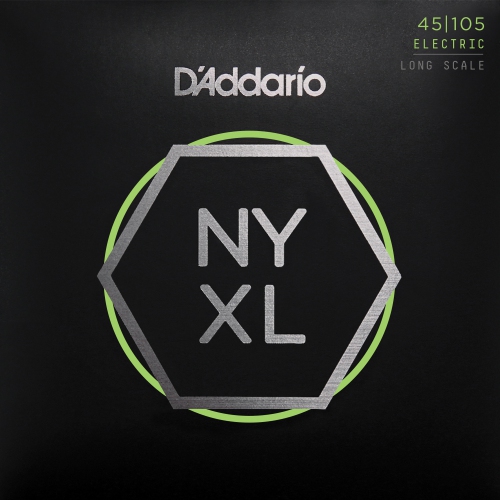 D'Addario NYXL Bass Guitar Strings - 45-105 Light Top/Medium Bottom Long Scale
