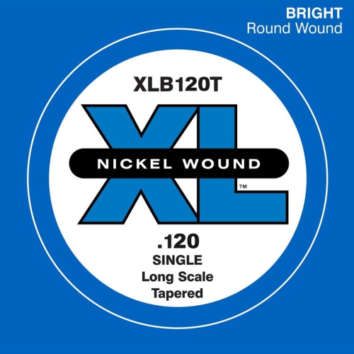 D'Addario XL Nickel Wound Single Bass String - Tapered, 120