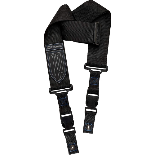 DiMarzio John Petrucci Nylon ClipLock Guitar Strap - Blue Stitch