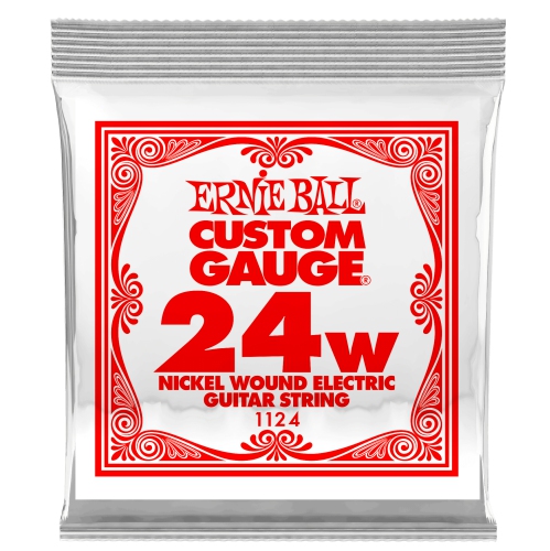 Ernie Ball Nickel Wound .024 Single String Electric Guitar