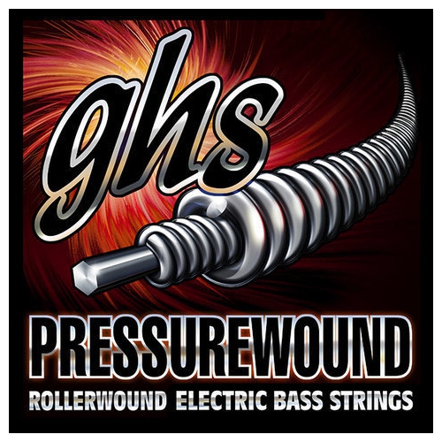 GHS M7200 Pressurewound Flats Alloy 52 Bass Guitar Strings - Medium 44-106, Long Scale Plus