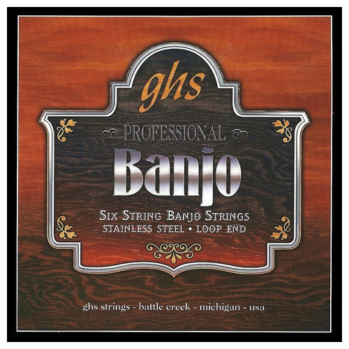 Strings Banjo GHS PF120 Banjo 6-string set. Stainless steel.