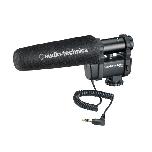 Microphone mono/stéréo à fixation pour caméra AT8024 d'Audio-Technica