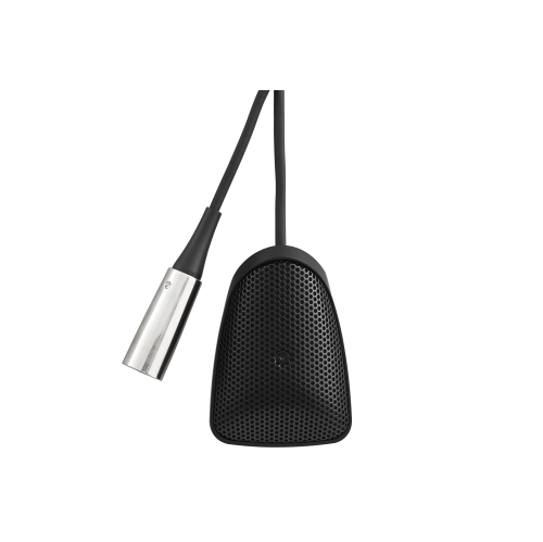 Shure CVB-B/C Cardioid Installed Boundary Microphone with 12ft Cable - Black