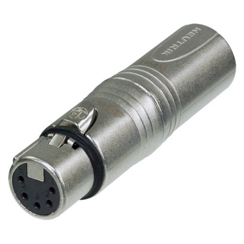 Neutrik NA3M5F Circular Adaptor - 3-Pole XLR Male to Pole XLR Female