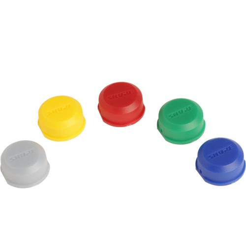 Shure WA621 ID Antenna Caps for BLX2 Handheld Transmitters - Multi, 5 Pack