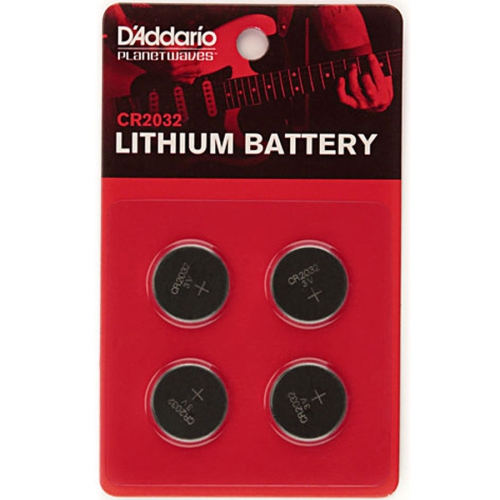 D'ADDARIO  Lithium Cr2032 Batteries - 4 Pack