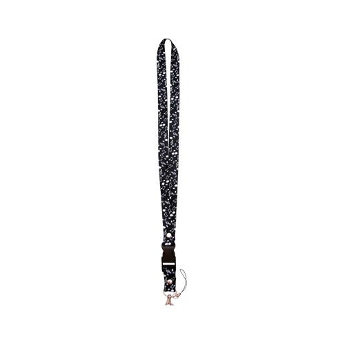 Notes Lanyard - Black/White