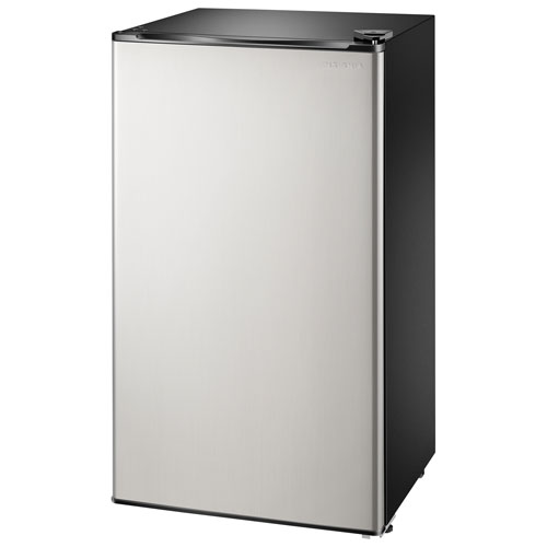 Insignia 3.3 Cu. Ft. Free-Standing Bar Fridge - Black/Grey - Only at Best Buy