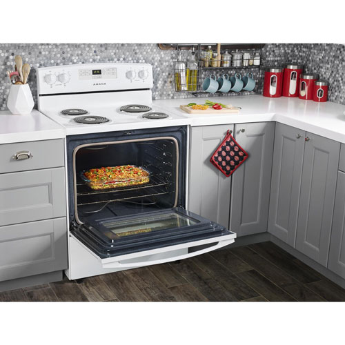 Amana 30" 4.8 Cu. Ft. Freestanding Electric Coil Top Range (YACR4303MFW) - White