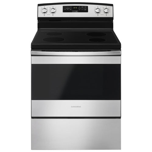Amana 30" 4.8 Cu. Ft. Freestanding Electric Range - Black-on-Stainless