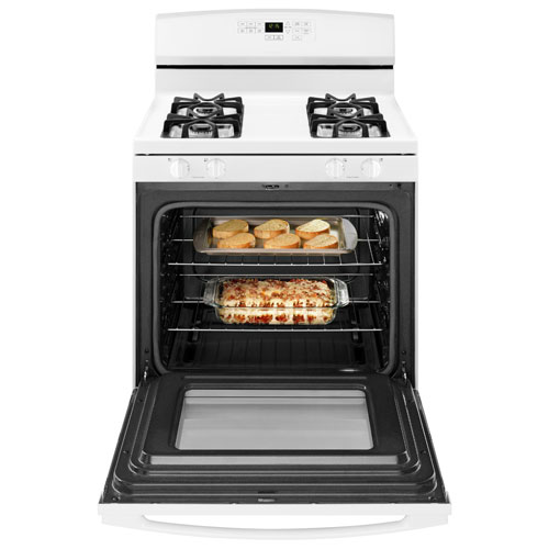 Amana 30" 5.0 Cu. Ft. Self-Clean Freestanding Gas Range - White