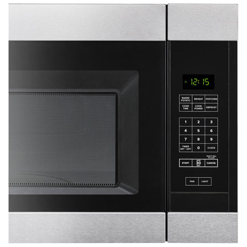 Amana Over-the-Range Microwave - 1.6 Cu. Ft. - Black-on-Stainless