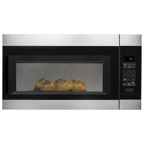 Amana Over-the-Range Microwave - 1.6 Cu. Ft. - Black-on-Stainless