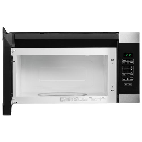 Amana Over-the-Range Microwave - 1.6 Cu. Ft. - Black-on-Stainless