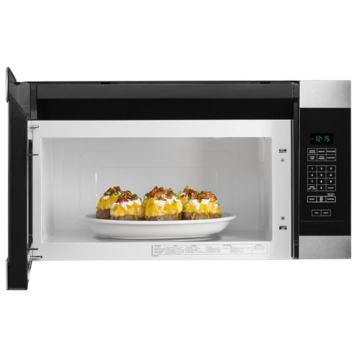 Amana Over-the-Range Microwave - 1.6 Cu. Ft. - Black-on-Stainless