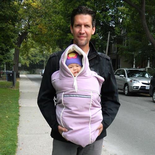 baby parka Carrier Coat - black