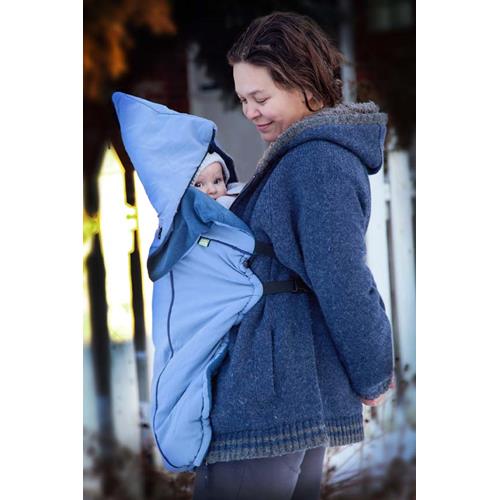 baby parka Carrier Coat - stone