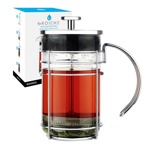 Cafetière à piston : GROSCHE Madrid - 1000&nbsp;ml/34 fl. oz/8 tasse