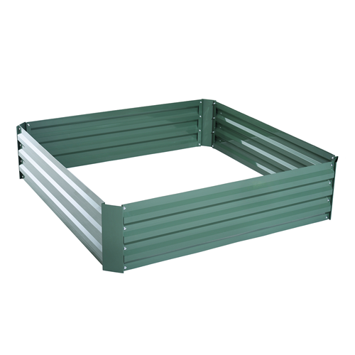 Outsunny BoxKit Set Fence 4-Panel Green
