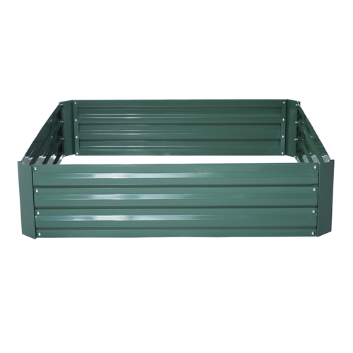 Outsunny BoxKit Set Fence 4-Panel Green