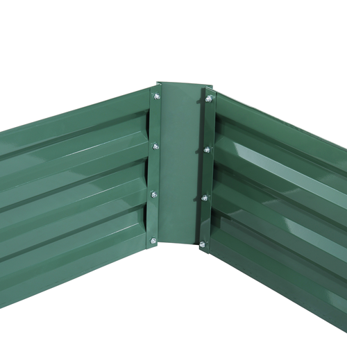 Outsunny BoxKit Set Fence 4-Panel Green