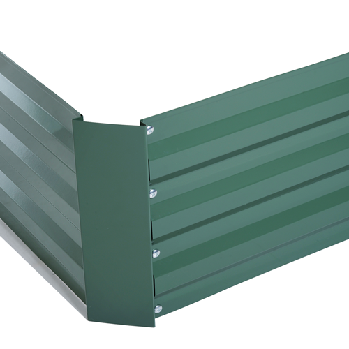 Outsunny BoxKit Set Fence 4-Panel Green