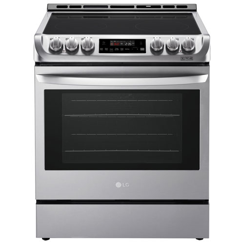 LG 30" 6.3 Cu. Ft. True Convection 5-Element Slide-In Electric Range - Stainless Steel