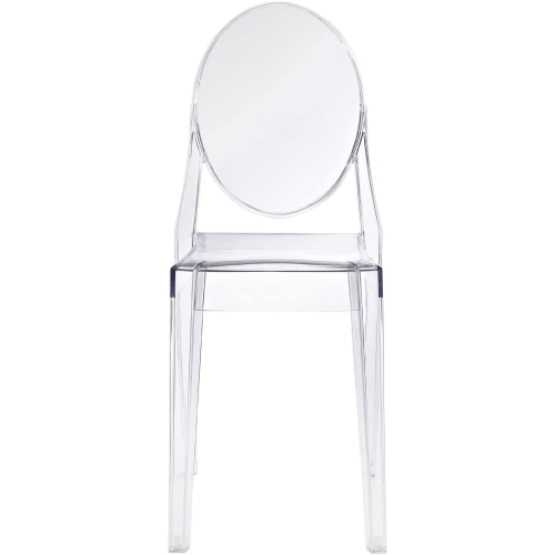 Nicer Furniture Set of 2 Philippe Starck Louis XVI Ghost Side Chair in Transparent Clear