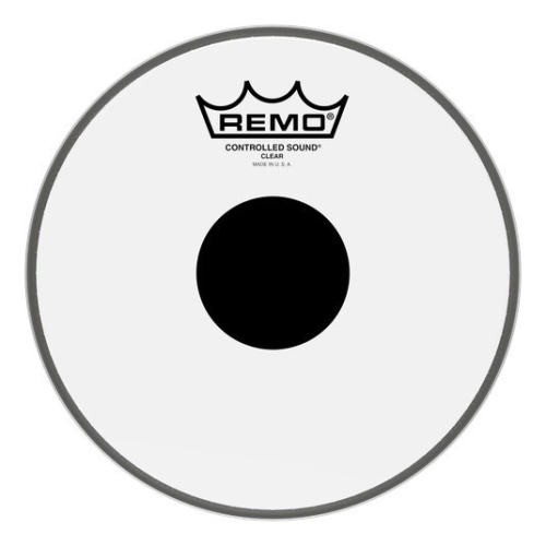 Remo Controlled Sound Clear Black Dot Drumhead - Top Black Dot, 8"