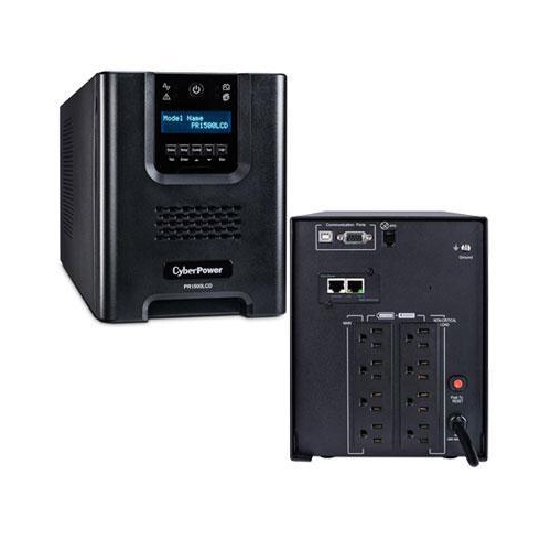 CyberPower Smart App Sinewave PR1500LCD 1500VA Mini-Tower UPS
