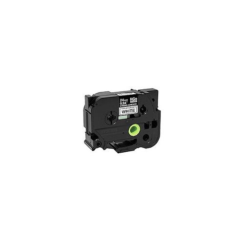 BROTHER  Hges2515Pk Black On Extra-Strength Adhesive Label Tape In White