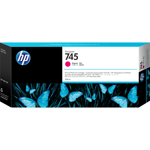 HP 745 300-ML MAGENTA INK CARTRIDGE