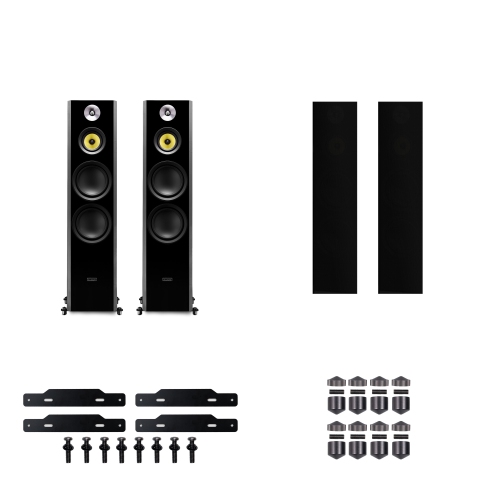 Fluance Signature HiFi 3-Way Floorstanding Tower Speakers with Dual 8" Woofers