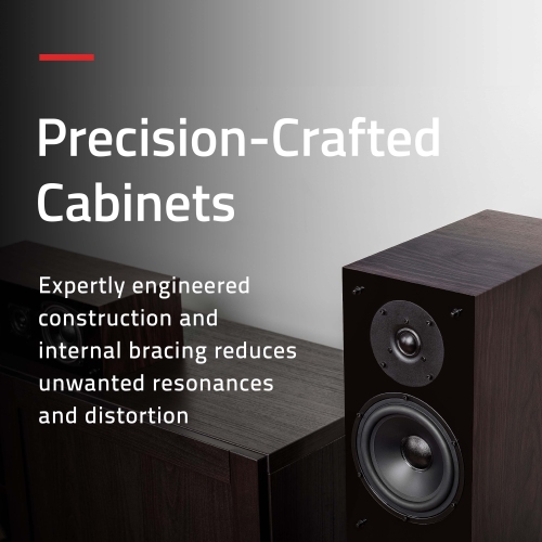 Fluance Elite High Definition 5.0 Surround Sound Home Theater Speaker System - Floorstanding Towers, Center and Rears