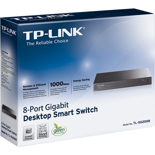 TP-Link TL-SG2008 8-Port Gigabit Smart Switch