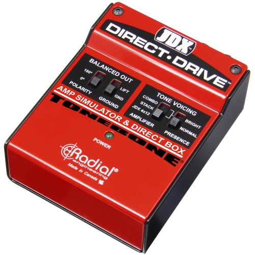 Radial JDX Direct-Drive Amp Simulator and DI Box