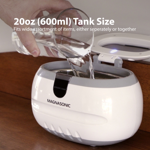 Magnasonic Professional Ultrasonic Jewelry Cleaner Machine for Eyeglasses, Watches, Rings, Coins, Dentures