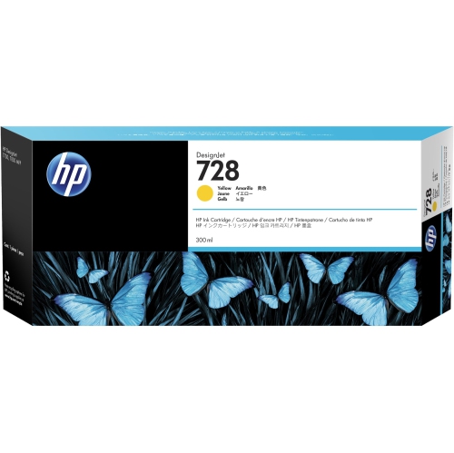 HP 728 300-ML YELLOW INK CARTRIDGE