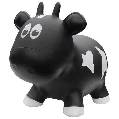 Farm Hopper Inflatable Bouncing Cow - Black