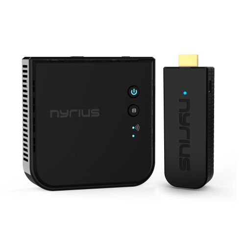 Nyrius ARIES Pro Wireless HDMI Transmitter & Receiver to Stream HD 1080p 3D Video From Laptop to HDTV/Projector