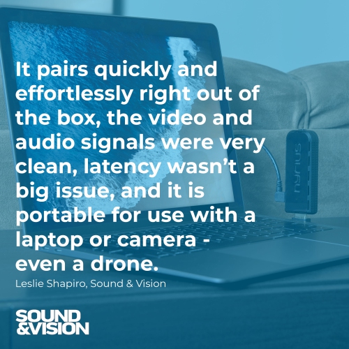 Nyrius ARIES Pro Wireless HDMI Transmitter & Receiver to Stream HD 1080p 3D Video From Laptop to HDTV/Projector