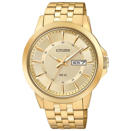 Citizen Quartz 41mm Men's Dress Watch - Gold