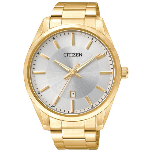 Citizen Quartz 42mm Men's Dress Watch - Gold/Silver