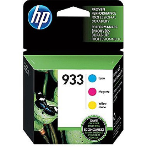 Cartouche d'encre couleur CMJ 933 de HP - Paquet de 3