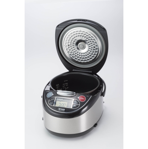 Tiger 10 cups JAX-T18U Microcomputer Controlled Rice Cooker, Stainless Steel, English